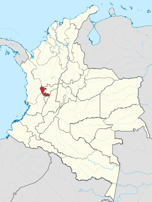 Lage von Risaralda in Kolumbien