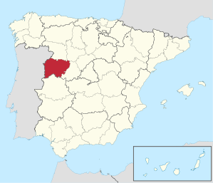 Lage der Provinz Salamanca