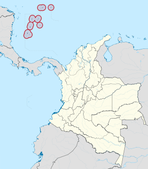 Lage von San Andrés y Providencia in Kolumbien