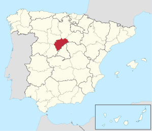 Lage der Provinz Segovia