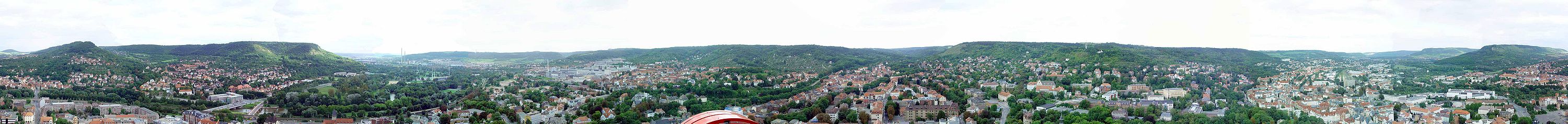 360°-Panorama von Jena