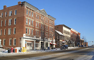 Zentrum von Amherst im Februar 2005