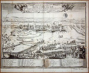 „Prospect von der Stadt THORN So Anno 1703 im Majo von Ihro Königl. Mayten von schweden KÖNIG CARL den XII blocquirt“