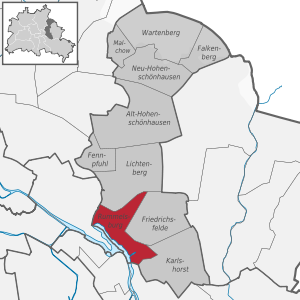 Rummelsburg auf der Karte von Lichtenberg