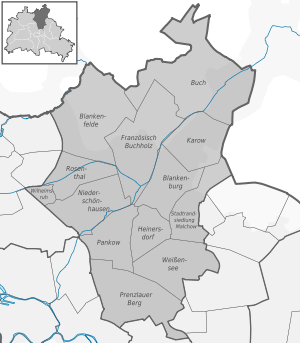 Ortsteile des Bezirks Pankow