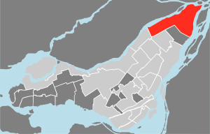 Lage von Rivière-des-Prairies–Pointe-aux-Trembles in Montreal