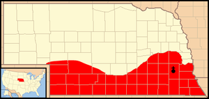 Karte Bistum Lincoln