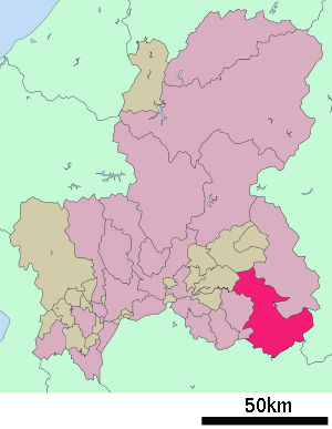 Lage Enas in der Präfektur
