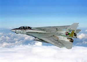 Eine F-14A „Tomcat“ der US-Navy über dem Südirak