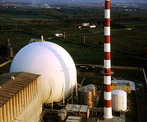 Das Reaktorgebäude im Jahr 1970