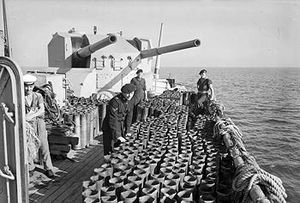 5,25" Mk I Zwillingsturm auf HMS Sirius