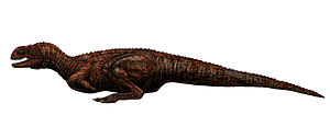Indosuchus raptorius (Lebendrekonstruktion)