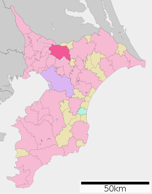 Lage Inzais in der Präfektur