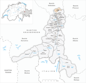 Karte von Feldis/Veulden