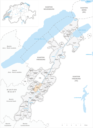 Karte von Lucens
