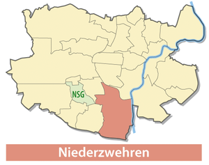 Lage von Niederzwehren in Kassel