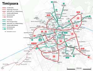 Straßenbahn- und Oberleitungsbus-Liniennetz