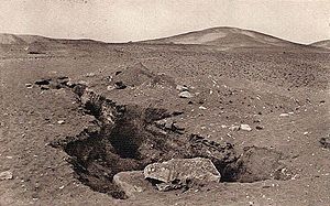 Die südliche Pyramide von Masghuna; Foto von 1911