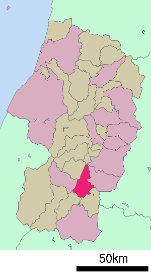 Lage Nan’yōs in der Präfektur