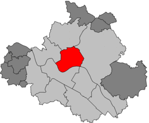 Lage des Ortsamtsbereichs Neustadt in Dresden