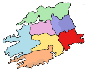 Karte der Kirchenprovinz Cashel