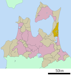 Lage Aomoris in der Präfektur