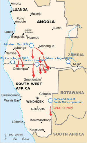 Karte vom Kriegsgebiet
