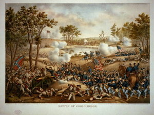 Schlacht von Cold Harbor, von Kurz & Allison, 1888
