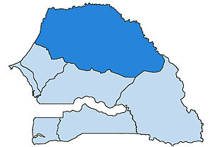 Karte Bistum Saint-Louis du Sénégal