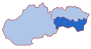Karte Eparchie Košice
