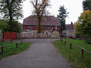 Das inzwischen abgerissene Forsthaus Thiemsburg (2003)