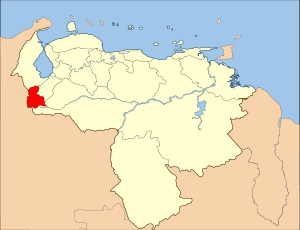 Karte Bistum San Cristóbal de Venezuela