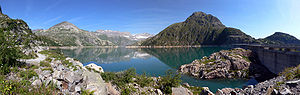 Lac d’Emosson, Panoramaansicht