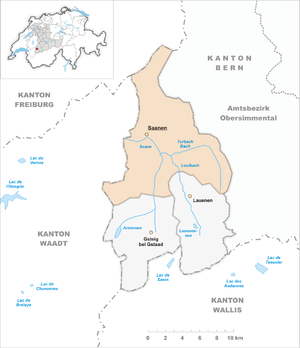 Karte von Saanen