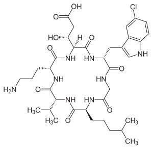 Strukturformel von Longicatenamycin A
