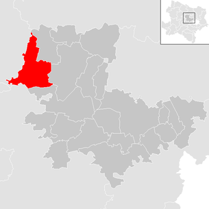Lage der Gemeinde Grafenwörth im Bezirk Tulln (anklickbare Karte)