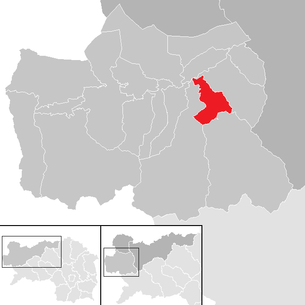 Lage der Gemeinde Großsölk in der Expositur Gröbing (anklickbare Karte)