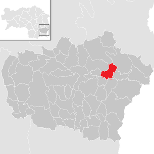 Lage der Gemeinde Lödersdorf im Bezirk Feldbach (anklickbare Karte)