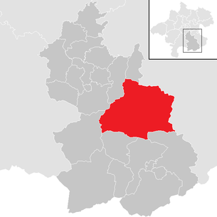 Lage der Gemeinde Molln im Bezirk Kirchdorf an der Krems (anklickbare Karte)