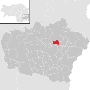 Lage der Gemeinde Raabau im Bezirk Feldbach (anklickbare Karte)