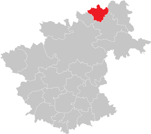 Lage der Gemeinde Schwarzenau (Niederösterreich) im Bezirk Zwettl (anklickbare Karte)