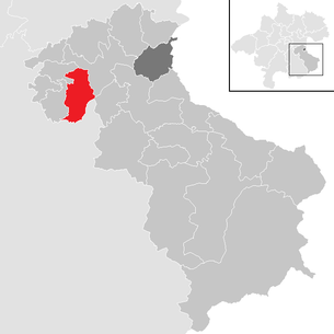 Lage der Gemeinde Waldneukirchen im Bezirk Steyr-Land (anklickbare Karte)