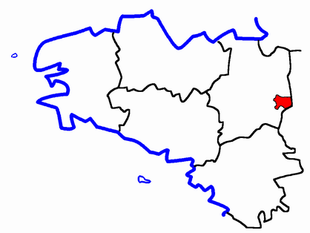 Lage des Kantons Argentré-du-Plessis