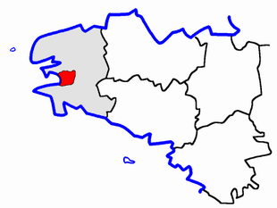 Lage des Kantons Châteaulin