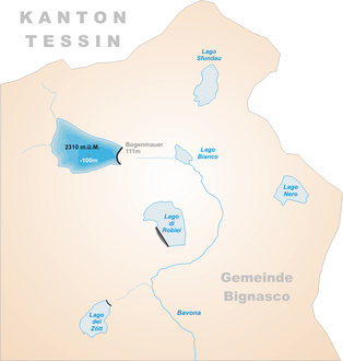 Karte von Lago del Zött