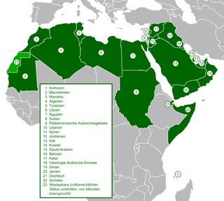 Mitglieder der Arabischen Liga