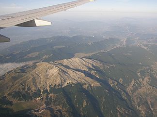 Apennin aus der Luft betrachtet