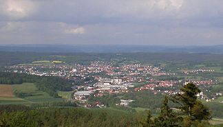 Blick vom Großen Kordigast über Alten- und Burgkunstadt