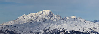 Mont Blanc von Valmorel aus gesehen