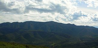 Zentralregion der Serra del Montsià, von Westen gesehen